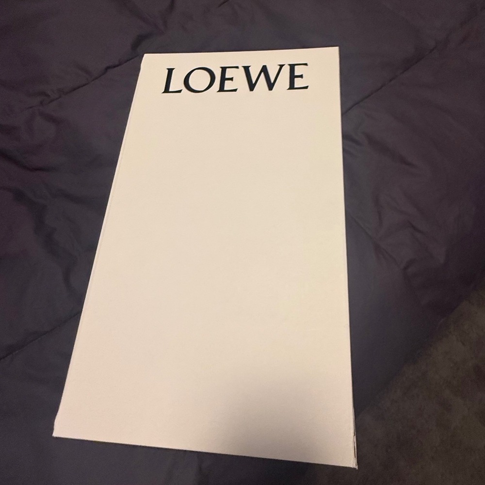 Loewe Flow Runner Sneakers White Tan Suede Nylon Lace Up Low Top Shoes EU 39 - Picture 9 of 9